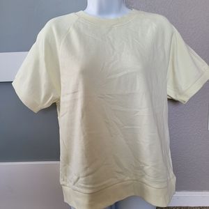 Forever 21 Athletic top ssl light yellow L